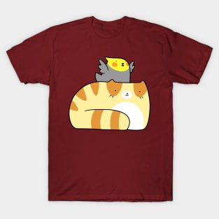 Tabby and Cockatiel T-Shirt